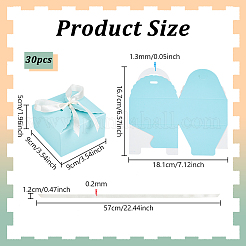 Boîtes cadeaux carrées pliables en papier&nbsp;CON-WH0001-76B-04