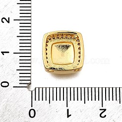 Латунные микропаве прозрачные многонитевые звенья из циркония&nbsp;KK-B136-14G