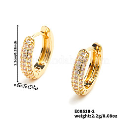 Pendientes de aro de latón de lujo y de moda&nbsp;YV3496-2