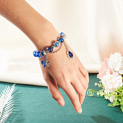Armbänder aus Glas- und Legierungs-Strassperlen&nbsp;BJEW-TA00544