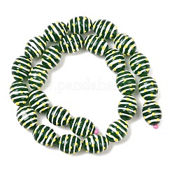 Стеклянные бусины из искусственного нефрита&nbsp;GLAA-L051-02H