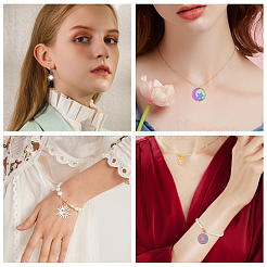 20 шт. 5 стиля филигранных подвесок из нержавеющей стали 201&nbsp;STAS-SC0002-66