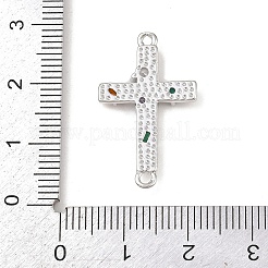 Латунные крестовые соединения с разноцветными кубическими цирконами&nbsp;KK-G544-21P