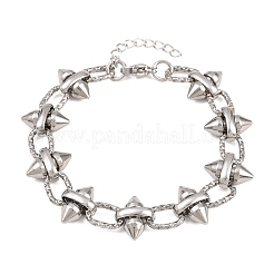 Punk-Armbänder aus Edelstahl 304 mit Nieten für Damen&nbsp;SA-H001-21P