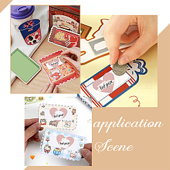 Рулоны с наклейкой для паролей с пленкой с покрытием&nbsp;STIC-WH0003-003A