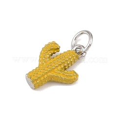 Pendentifs d'émail en laiton &nbsp;KK-P339-22P-01