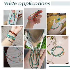 1 нить натуральных бирюзовых бусин из провинции Хубэй&nbsp;G-NB0004-91