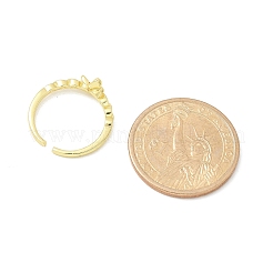 Кольца-манжеты с бабочкой из прозрачного кубического циркония&nbsp;RJEW-G337-11G