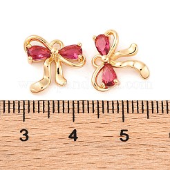 Adornos de latón micropavé de circonia cúbica&nbsp;KK-S389-03G-03
