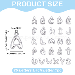 26 pièces 26 styles breloques en laiton&nbsp;KK-WR0001-93