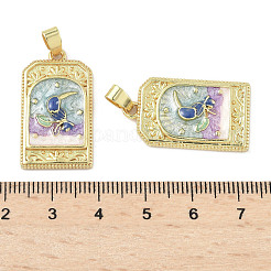 Латунь эмаль подвески&nbsp;KK-I355-18G-01