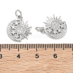 Shegrace Messing-Anhänger mit Mikropavé-Fassung aus klaren Zirkonia&nbsp;XGRQ3P472-636P