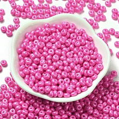 Perline di vetro lucido con vernice da forno&nbsp;SEED-B001-04A-05