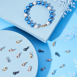 80 шт. 4-цветное ионное покрытие (IP) из нержавеющей стали 304 карабины-лобстеры&nbsp;STAS-DC0006-22