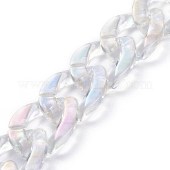 Chaînes de câble acryliques transparentes faites à la main&nbsp;AJEW-JB00809