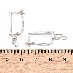 Messing micro pave zirkonia hoop ohrring Zubehör&nbsp;CU-CBAB5B4-02P