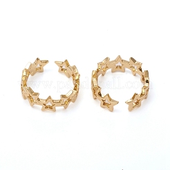 Регулируемые латунные манжеты&nbsp;RJEW-G105-03G