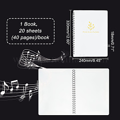 Пластиковая папка для пианино&nbsp;AJEW-WH0248-188A