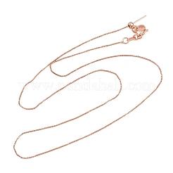 Collares deslizantes ajustables con cadena de caja de latón de 0.8 mm&nbsp;KK-H533-09B-RG