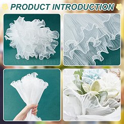 1 шт. плиссированная кружевная отделка из органзы&nbsp;OCOR-BC0006-99C