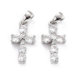 Латунные микро проложить кубический цирконий подвеска&nbsp;ZIRC-P089-21P