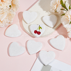 Roches peintes en marbre en forme de cœur&nbsp;DIY-WH0308-985B-01