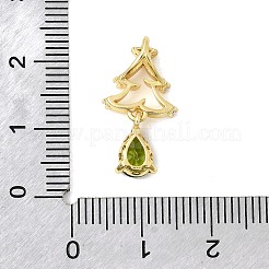 Латунные микро проложить кубического циркония подвески&nbsp;KK-L258-01G-C01