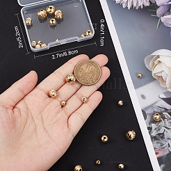 32 шт. 4 вида экологически чистых латунных бусин&nbsp;KK-BBC0009-72G