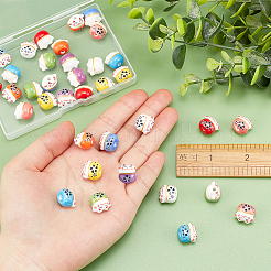 36 pièces de perles en porcelaine faites à la main de 9 couleurs&nbsp;PORC-OC0001-04