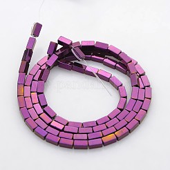 Ematite sintetico non magnetico placca perline cuboide fili&nbsp;G-J213A-09B