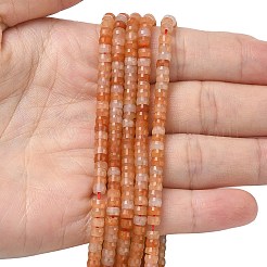 Fili di perline heishi di avventurina rossa naturale&nbsp;LS-G-A299-A02-01