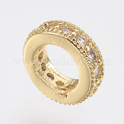 Латунные микро проложить Цирконий Европейский бисером ZIRC-F083-094G-RS