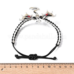 Pulseras de eslabones de aleación de pterosaurio&nbsp;BJEW-A165-01B