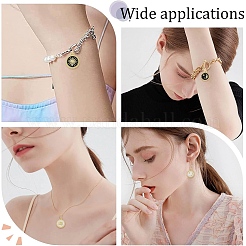 10 шт. 2 стильных эмалевых подвесок из сплава с изображением солнца и луны&nbsp;ENAM-YW0006-75A