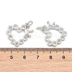 Messing micro pave klare zirkonia anhänger&nbsp;CU-CBA3D67-05A-P