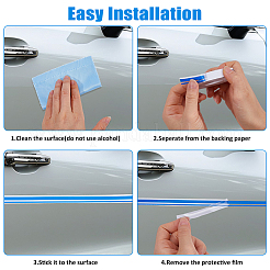 4 Stück 4 Farben Kunststoff-Autoaufkleber&nbsp;DIY-FH0010-57