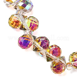 Прозрачные стеклянные бусины гальваническим пряди&nbsp;EGLA-F152A-FR08