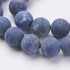 Natürlicher Lapislazuli Perlenstränge&nbsp;LS-G-J376-52-10mm