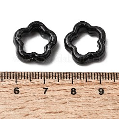 Cornice a forma di fiore con perline di porcellana smaltata&nbsp;PORC-A034-09F