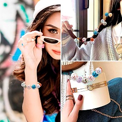 20шт непрозрачные акриловые бусины&nbsp;ACRP-YW0001-17