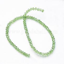 FilI di perline in vetro placcato&nbsp;EGLA-D020-3x2mm-23