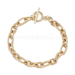 Браслеты-цепочки Фигаро из нержавеющей стали 304 для женщин и мужчин&nbsp;BJEW-JB12899