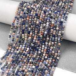 Природный содалит бисер нитей&nbsp;LS-G-A097-A12-01