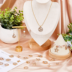 40шт 10 стиля подвески из сплава с кристаллами и стразами&nbsp;FIND-DC0006-40