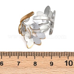 Anillos de puño de acero inoxidable 304 para mujer&nbsp;LS-RJEW-L133-03GP-02