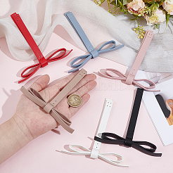 6 Stück 6 Farben Kunstleder Bowknot Zubehör&nbsp;DIY-CL0001-64