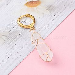 Ottone orecchini a cerchio Huggie&nbsp;EJEW-JE04462-03