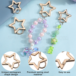 4шт 2 стиля пружинные кольца из цинкового сплава&nbsp;FIND-GF0007-56KCG