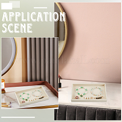 Прямоугольные деревянные подставки для ювелирных украшений&nbsp;AJEW-WH20054-062K-01