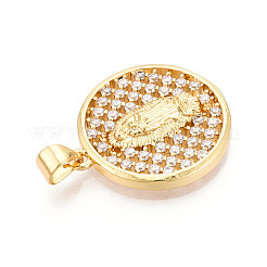 Латунные микро проложить кубического циркония подвески&nbsp;KK-N268-06G